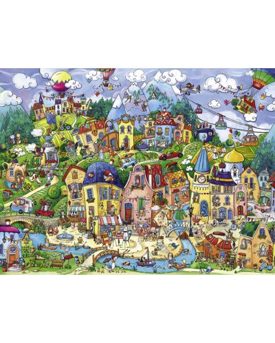 Puzzle Heye de 1500 piese - Oras fericit, Rita Berman - 2