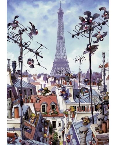 Puzzle Heye de 1000 piese - Turnul Eiffel, Jean-Jacques Loup - 2