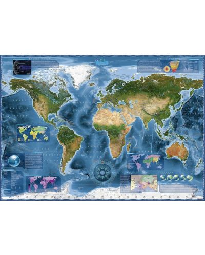 Puzzle Heye de 2000 piese - Satellite Map - 2