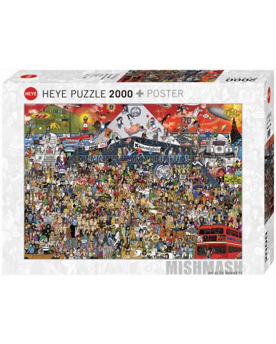 Puzzle Heye de 2000 piese - Istoria muzicii britanice, Alex Benett - 1