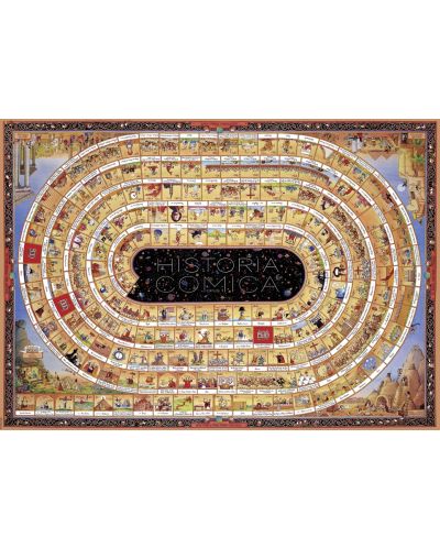 Puzzle Heye de 4000 piese - Istoria lumii in zambete Partea 1, Marino Degano - 2