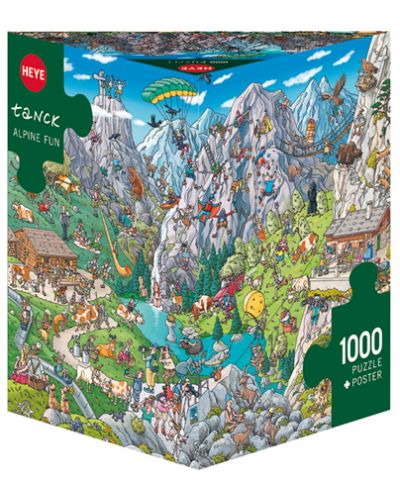 Puzzle Heye de 1000 piese - Divertisment alpin, Birgit Tanck - 1