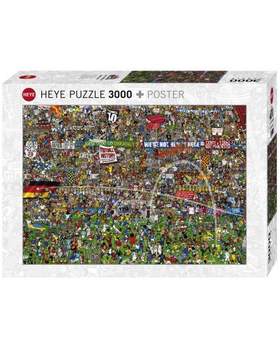Puzzle Heye de 3000 piese - Istoria fotbalului,  Alex Benett - 1