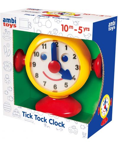 Jucarie pentru copii Ambi Toys - Primul meu ceas, Tic-tac - 1