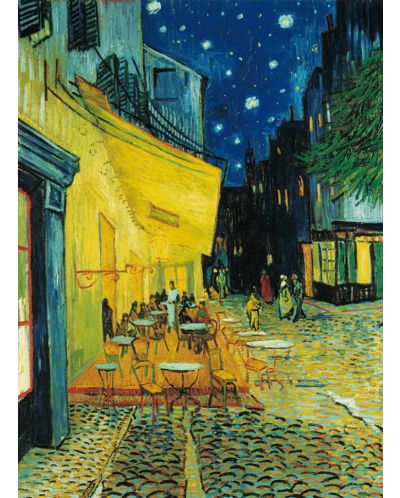 Puzzle Clementoni de 1000 piese - Terasa cafenea noaptea, Vincent van Gogh - 2