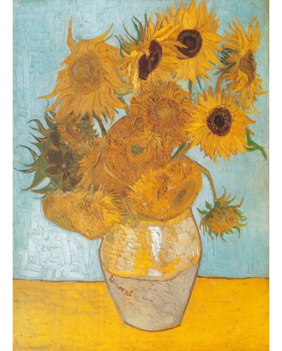 Puzzle Clementoni de 1000 piese - Floarea soarelui, Vincent van Gog - 2