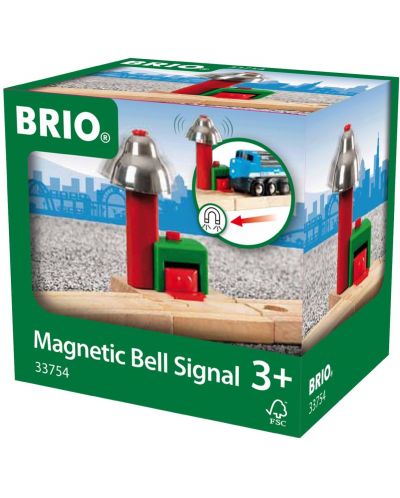Accesoriu feroviar Brio - Clopotel de tren, cu magnet - 1