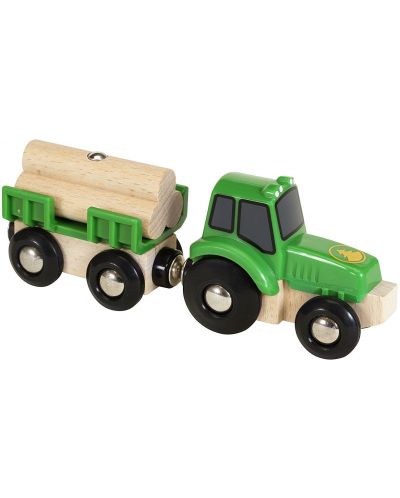 Jucarie Brio - Tractor cu lemne - 5