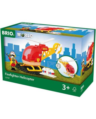 Jucarie Brio World - Elicopter de pompieri - 1