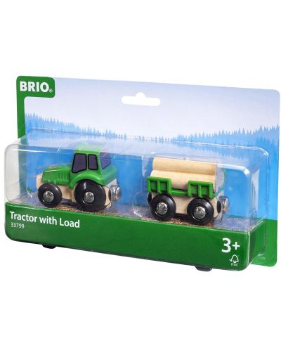 Jucarie Brio - Tractor cu lemne - 1