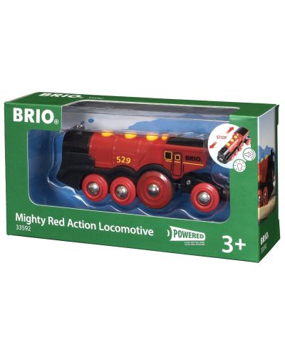 Accesoriu feroviar Brio - Locomotiva Mighty Red Action - 1
