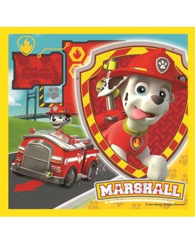 Puzzle Trefl 3 in 1 - Marshall, Rabble si Chase, Paw Patrol - 3