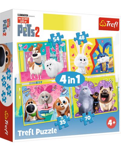 Puzzle Trefl 4 в 1 - Singuri acasa 2 | Ozone.ro
