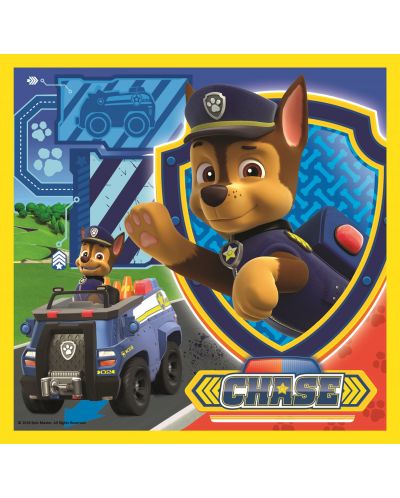 Puzzle Trefl 3 in 1 - Marshall, Rabble si Chase, Paw Patrol - 4