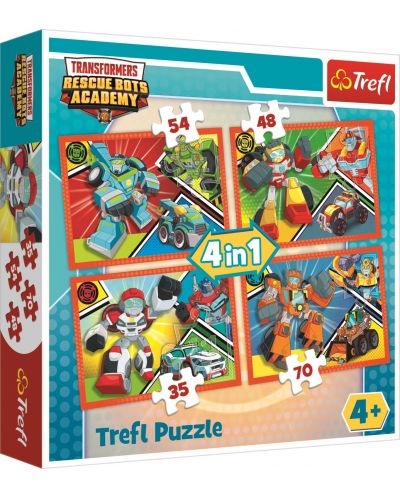 Puzzle Trefl 4 in 1 - Academia Transformers, Transformers - 1