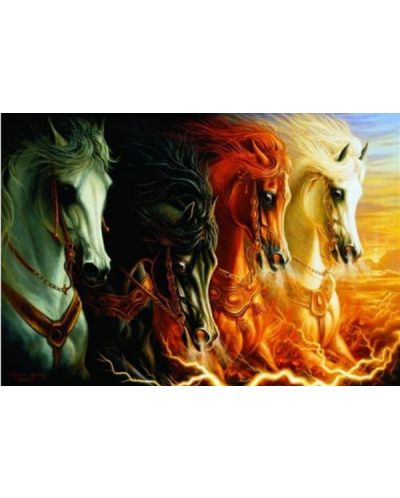 Puzzle Anatolian de 1000 piese - Cei patru cai ai Apocalipsei, Sharlene Lindskog-Osorio - 2