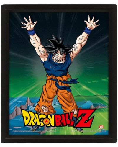 Poster 3D cu rama Pyramid Animation: Dragon Ball Z - Power Levels Increased - 1