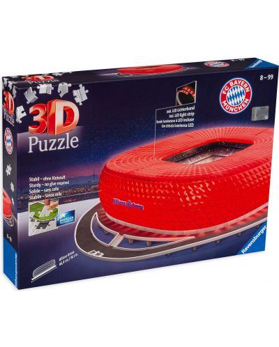 3D Puzzle Ravensburger din 216 de piese - Allianz Arena - 1