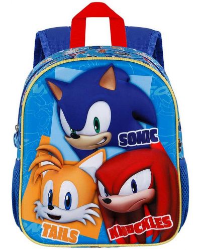 Ghiozdan 3D pentru grădiniță  Karactermania Sonic - Trio - 2