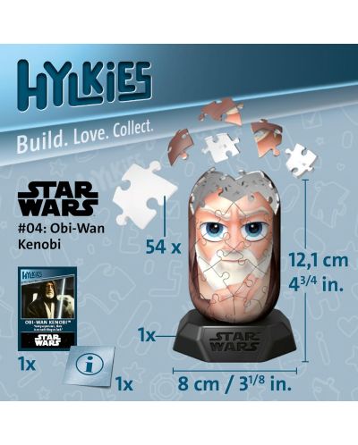 3D Puzzle Ravensburger din 54 piese - Războiul Stelelor: Obi-Wan Kenobi - 3