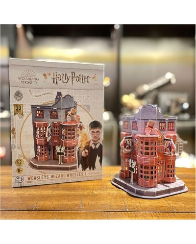 3D puzzle Spin Master din 62 piese - Farsii magici Weasley - 3