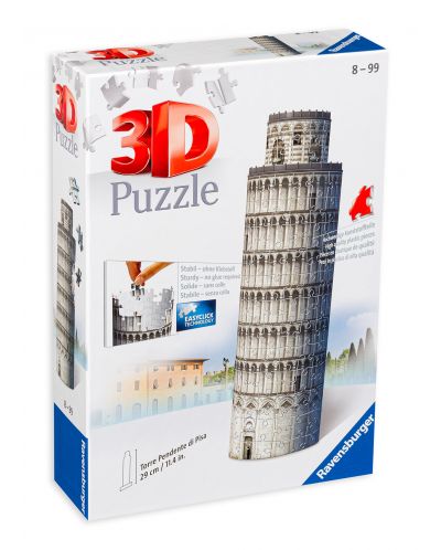 Puzzle 3D Ravensburger de 216 piese - Turnul din Pisa - 1