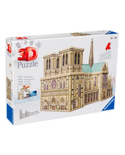 Puzzle 3D Ravensburger de 324 piese - Catedrala Notre-Dame - 1