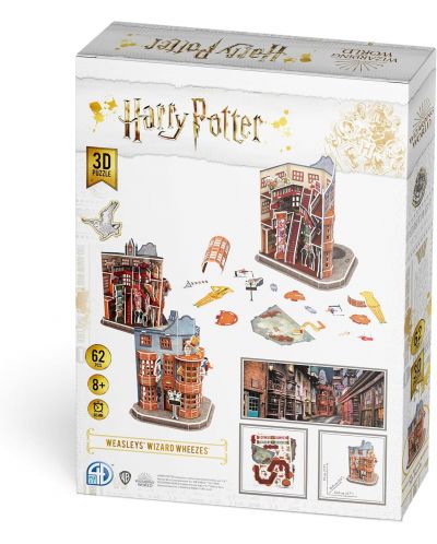 3D puzzle Spin Master din 62 piese - Farsii magici Weasley - 5