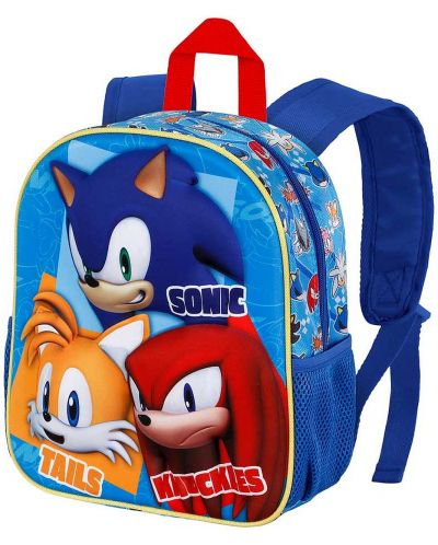 Ghiozdan 3D pentru grădiniță  Karactermania Sonic - Trio - 1