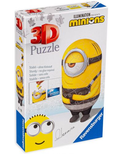 Puzzle 3D de 54 de piese Ravensburger - Prizonier Minion  - 1