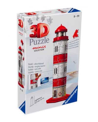 Puzzle 3D Ravensburger din 54 de piese - Farul miniatural - 1