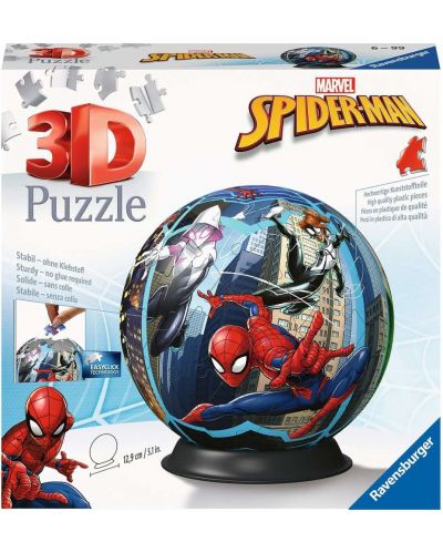 Puzzle 3D Ravensburger din 72 de piese - Spider-Man - 1