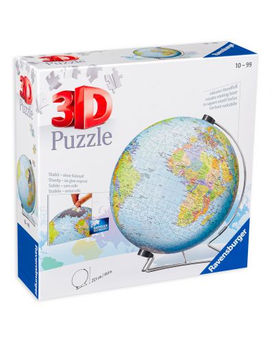 Puzzle 3D Ravensburger de 540 piese - Glob - 1
