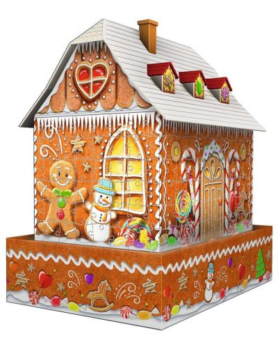Puzzle 3D Ravensburger de 216 piese - Gingerbread House - 2