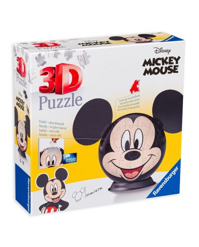 Puzzle 3D Ravensburger de 72 piese - Disney, Mickey Mouse - 1