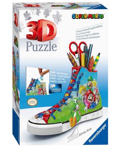 Puzzle 3D  Ravensburger de 108 piese - Super Mario Sneaker - 1