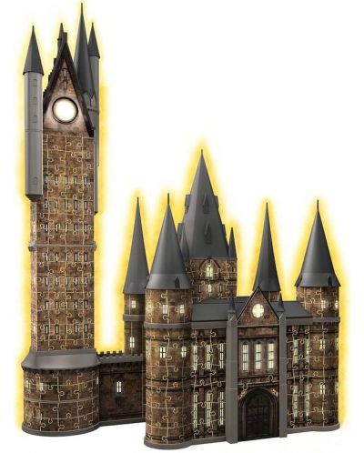 Puzzle 3D Ravensburger din 540 de piese - Harry Potter: Castelul Hogwarts, Turnul Astronomic - 2