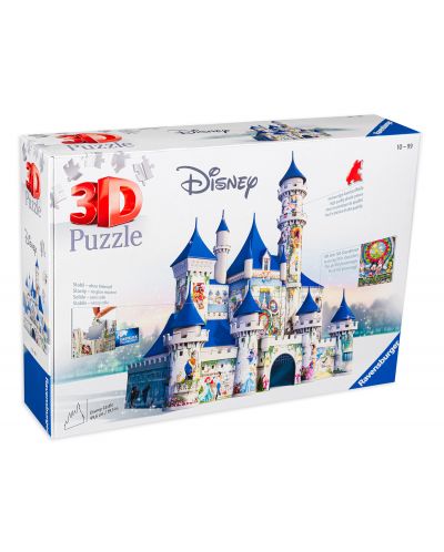 Puzzle 3D Ravensburger de 216 piese -Castelul Disney  - 1