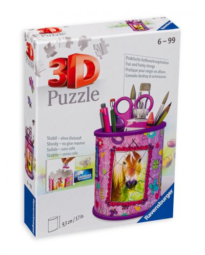 Puzzle 3D Ravensburger 54 de piese - Cai, mini - 1