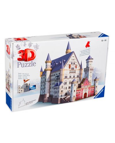 Puzzle 3D Ravensburger de 216 piese - Castelul Neuschwanstein - 1