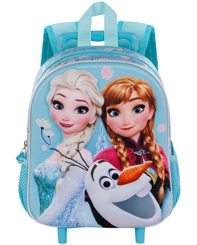 Ghiozdan 3D pentru grădiniță Karactermania Frozen 2 - Happiness, cu roți - 2