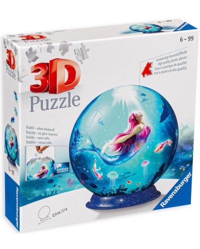 Ravensburger Puzzle 3D cu 72 de piese - Sirene - 1