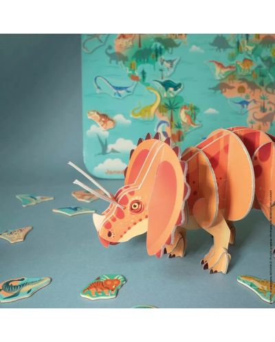 Puzzle 3D Janod - Triceratops - 7