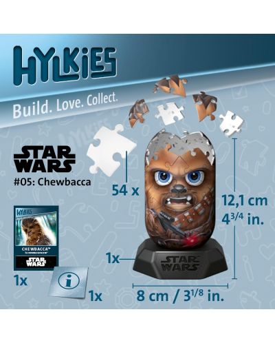 3D Puzzle Ravensburger din 54 piese - Războiul Stelelor: Chewbacca - 3