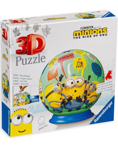 Ravensburger Puzzle 3D cu 72 de piese - The Minions 2 - 1