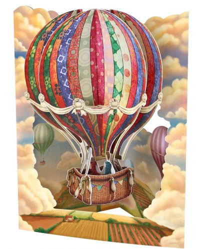 Felicitare 3D Santoro Swing - Hot Air Baloon - 1