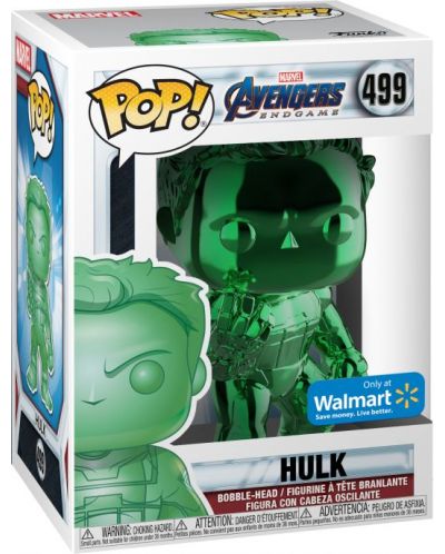 Figurina Funko POP! Marvel: Avengers: Endgame - Hulk (Green Chrome), #499 - 1