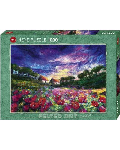 Puzzle Heye de 1000 piese - Apus de soare peste maci, Moy Mackay - 1