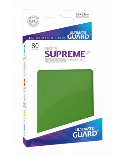Protectii Ultimate Guard Supreme UX Sleeves - Standard Size - verzi (80) - 1