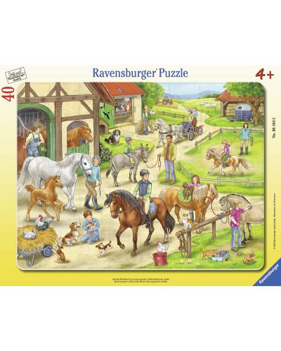 Puzzle Ravensburger de 40 piese - O zi la ferma - 1